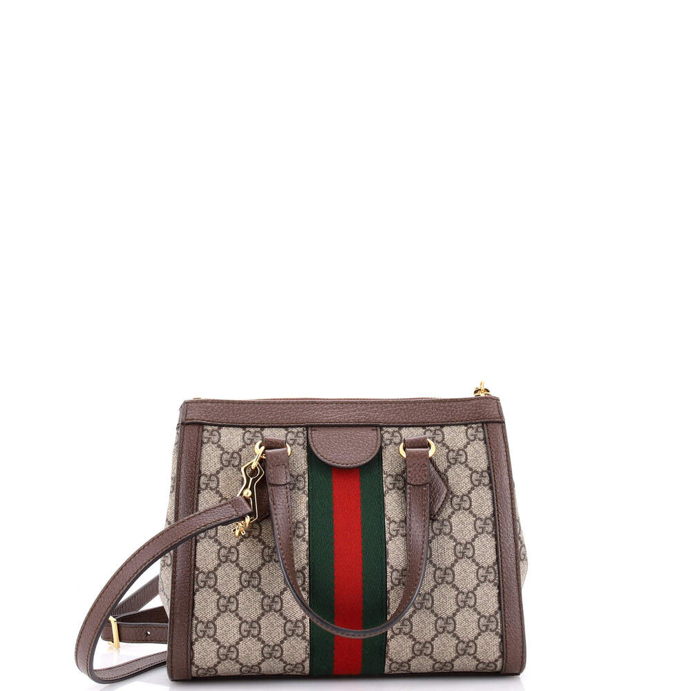 Gucci Ophidia Top Handle Tote Gg Coated #224274G18B - Picture 3 of 6